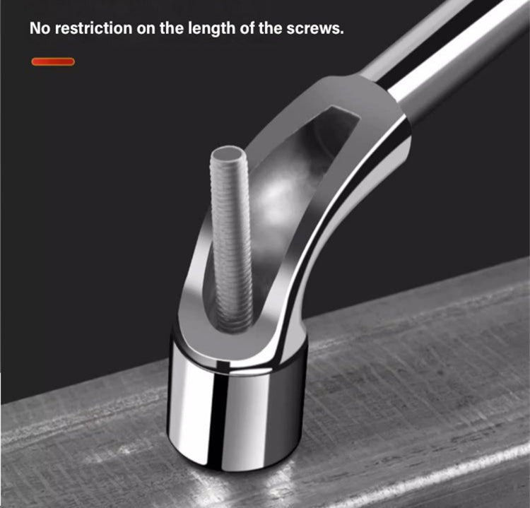 Double-ended milling elbow wrench