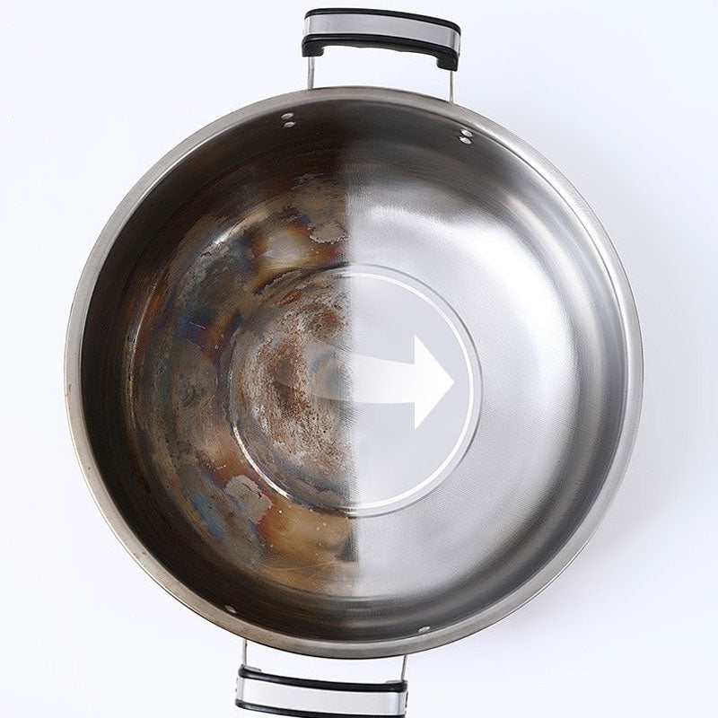Stainless Steel Cleaning Scrubber with Long Handle