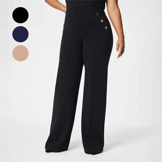 💥Hot Sales-49% OFF💖Women's Plus Size High Stretch High-Waist Wide-Leg Pants