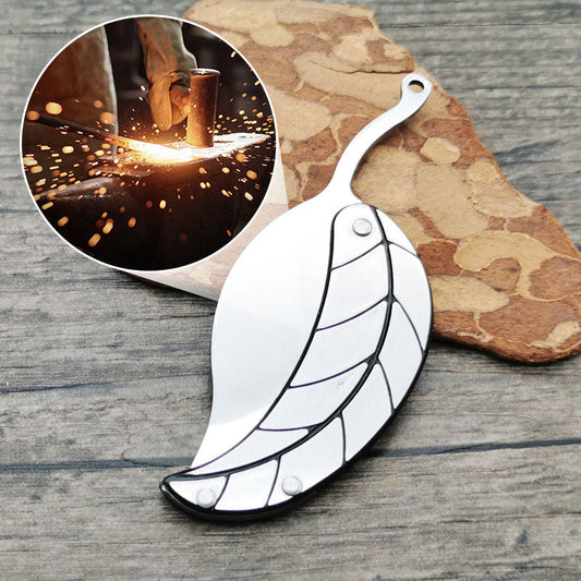 Creative Stainless Steels Leaf-Shape Folding Knife