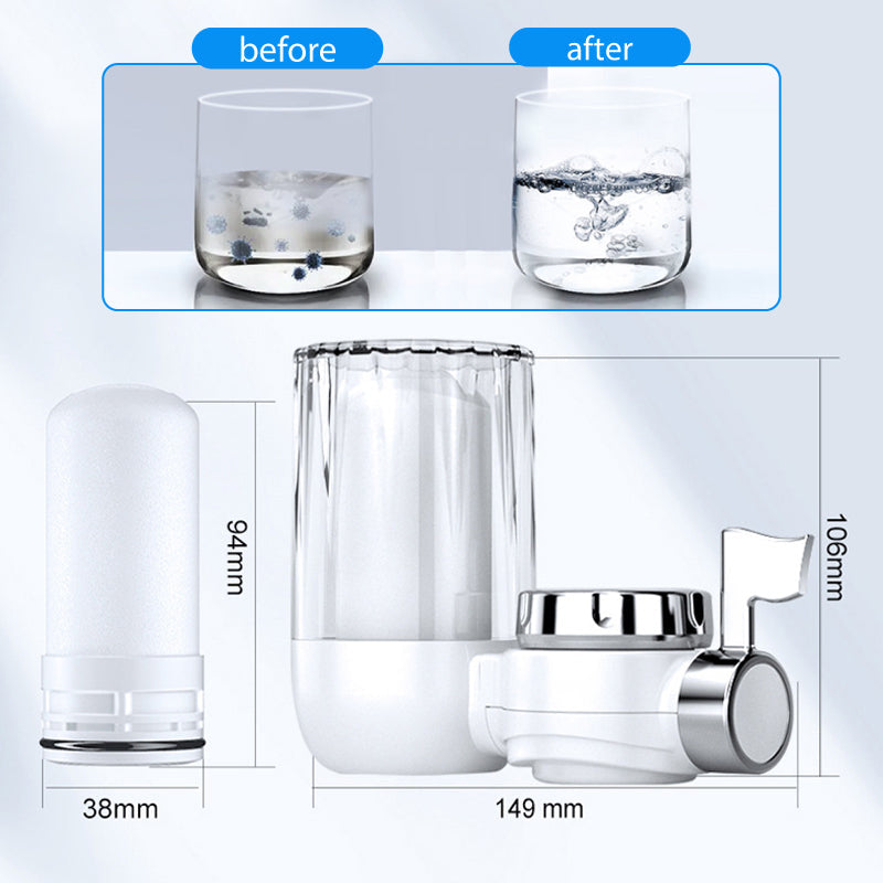 🚰 Smart Faucet-Mount Filter - Crystal Water On Tap Instantly! 💦