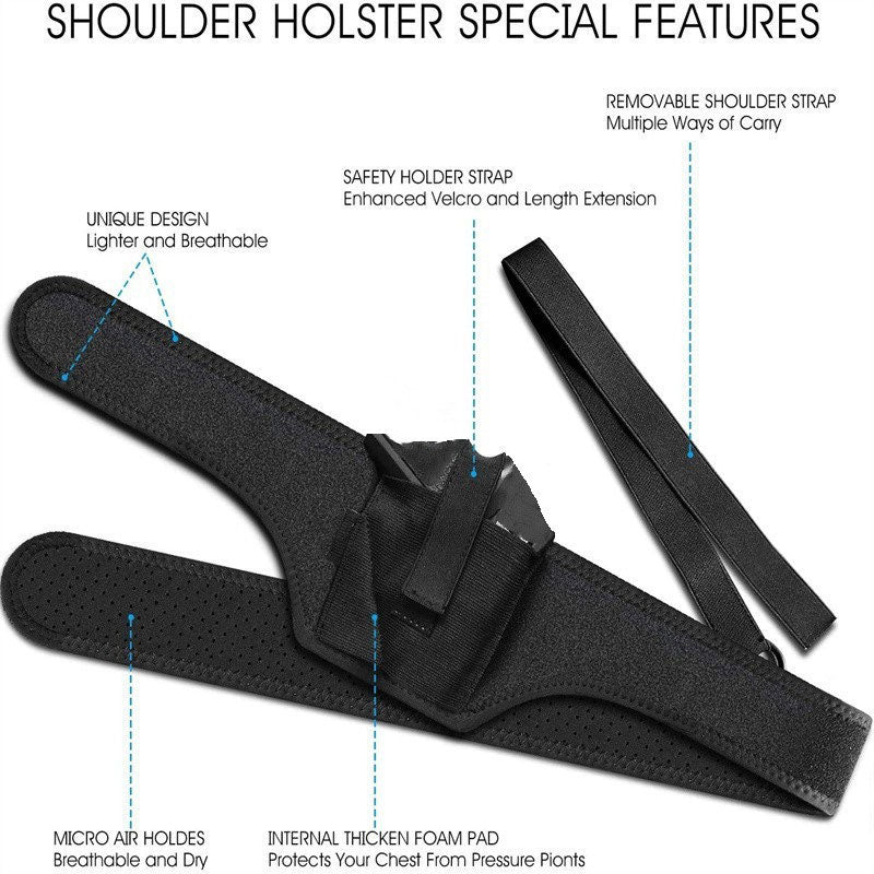 Elastic Underarm Holster for Concealed Carry