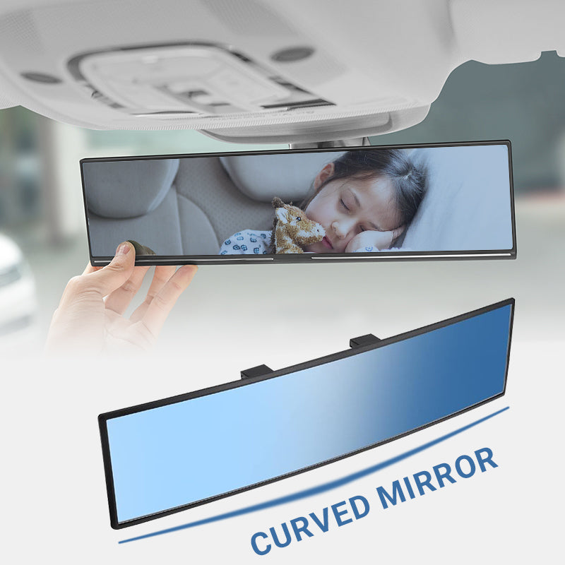 🚗 LIMITED-TIME 50% OFF! ✨ Wide Car Curved Rear View Mirror – Wide Angle, Easy Fit ✨