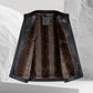 Best Gift- Men’s Fashionable Stand-collar Thickened Warm Leather Jacket