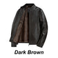 Best Gift- Men’s Fashionable Stand-collar Thickened Warm Leather Jacket