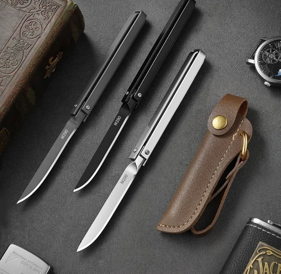 🔥Hot Sale🔥M390 CNC Folding Broken Window Pocket Knives