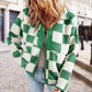 💥$100 OFF💥Women's Trendy Warm Checkerboard Jacket with Zipper Pockets