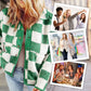💥$100 OFF💥Women's Trendy Warm Checkerboard Jacket with Zipper Pockets