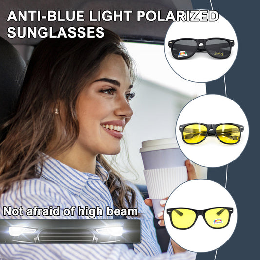 Modne okulary przeciwsłoneczne z polaryzacją Anti-Blue Light🎅Oferta ograniczona czasowo