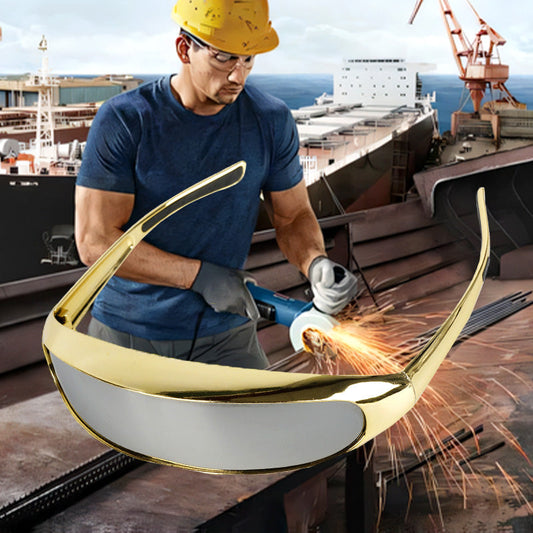 🔥Protective One-Piece Mirror Welding Goggles