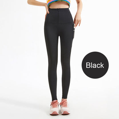 🎁Special Big Sale🔥Women's Tummy Control Yoga Pants with Buttoned Zipper