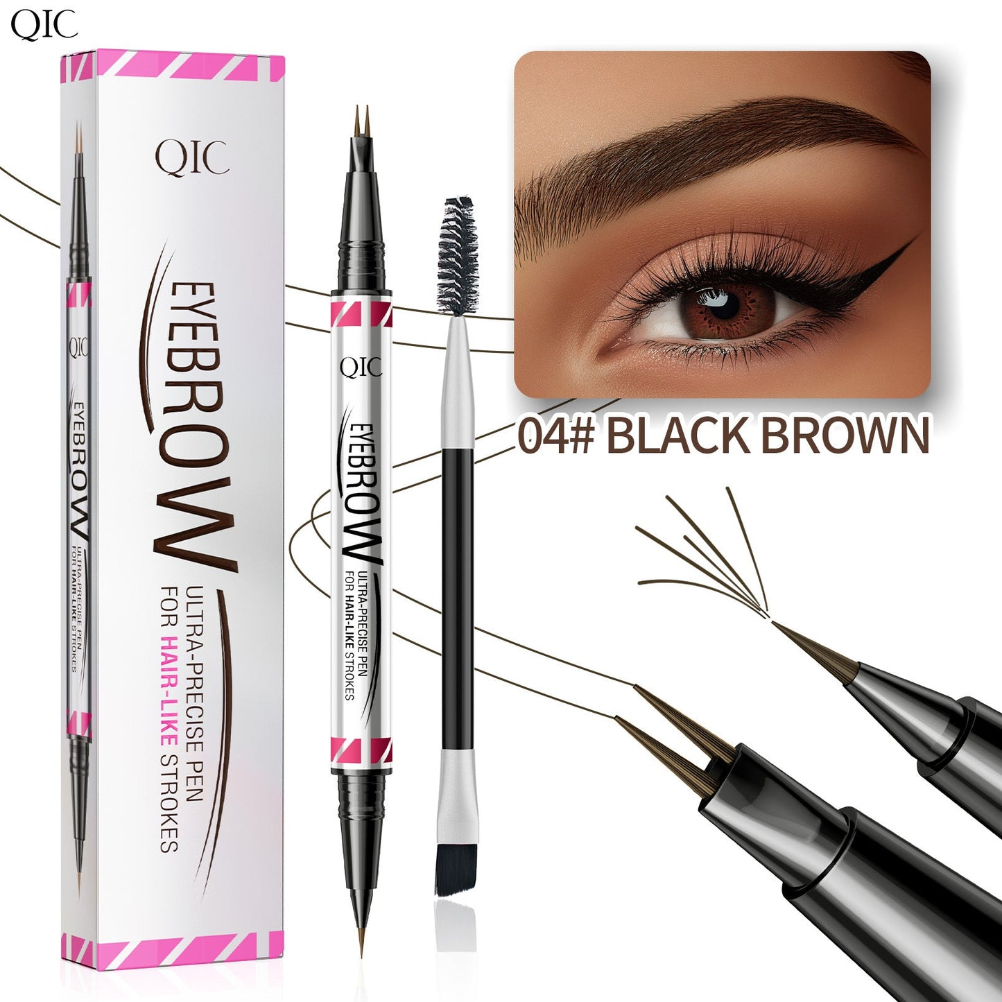🔥Buy 1 Get 1 Free🔥Dual-Ended Eyebrow Pen😍