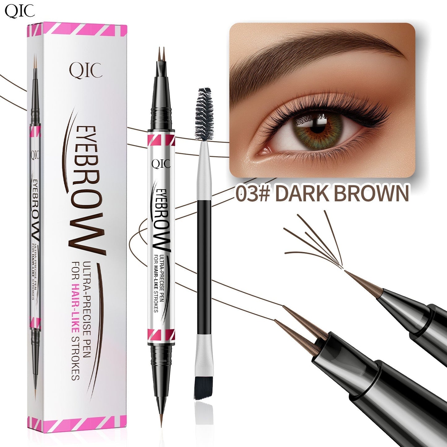 🔥Buy 1 Get 1 Free🔥Dual-Ended Eyebrow Pen😍