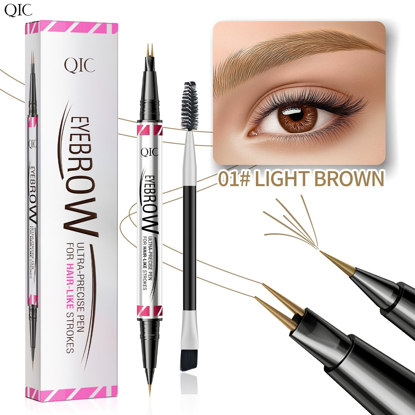🔥Buy 1 Get 1 Free🔥Dual-Ended Eyebrow Pen😍