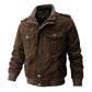 😎Men's Military Stand Collar Zipper Jacket✈️Free Shipping✈️