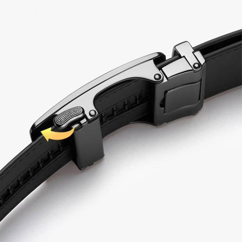 🔥New Hot Selling🔥Men's Crocodile Pattern Belt with Automatic Buckle