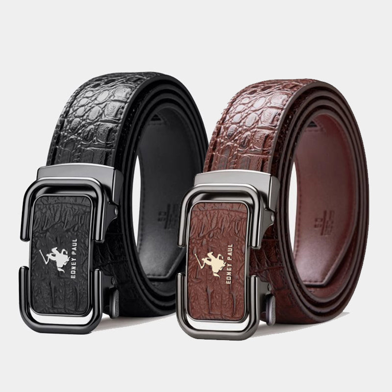 🔥New Hot Selling🔥Men's Crocodile Pattern Belt with Automatic Buckle