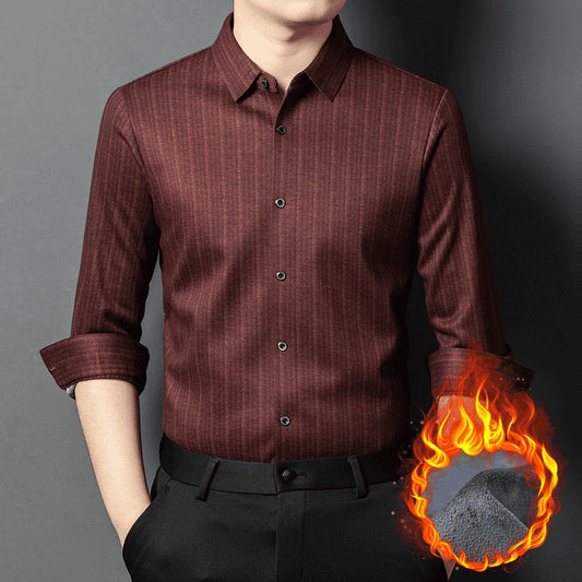 🔥NEW YEAR HOT SALE - 56% OFF🔥Men's Thermal Warm Button Down Shirt