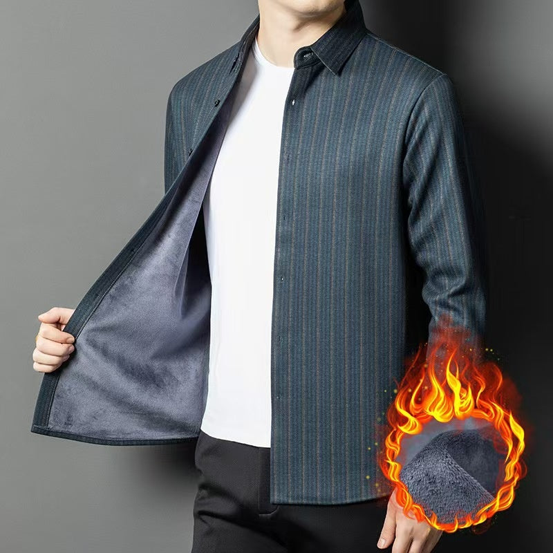 🔥NEW YEAR HOT SALE - 56% OFF🔥Men's Thermal Warm Button Down Shirt