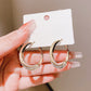 💕Special Big Sale💕Women's Faux Diamonds Synthetic Pearls Hoop Earrings
