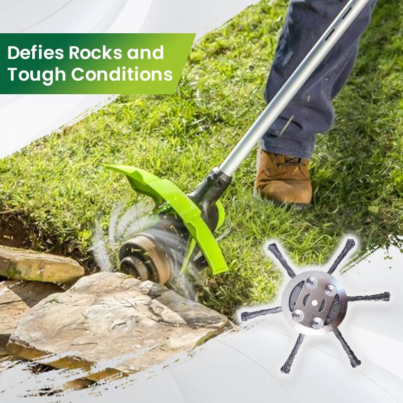 🌿 BUY 1, GET 1 FREE! 🔧Thread trimmer replacement head，Steel wire grass cutting head🌿