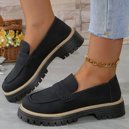 🔥On Sale -50% OFF🔥 Women's Comfortable Chunky Slip On Platform Loafers🥿