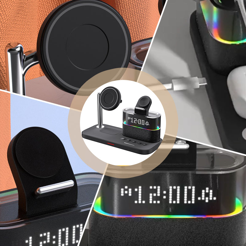 🔥2025 HOT SALE - 50% OFF🔥3-in-1 Wireless Charging Station with Alarm Clock
