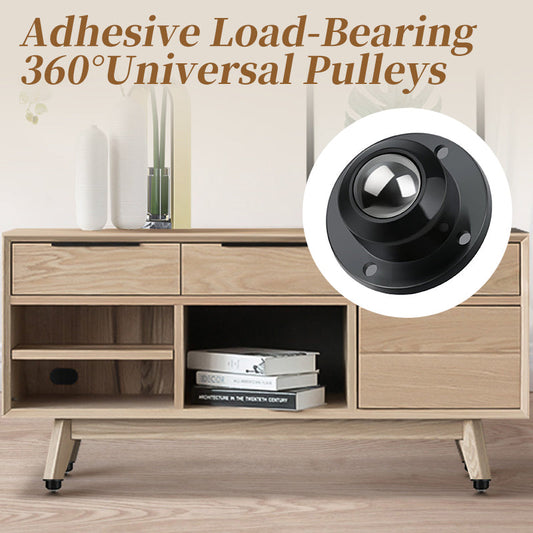 🔥Special Big Sale🔥Adhesive Load-Bearing 360°Universal Pulleys