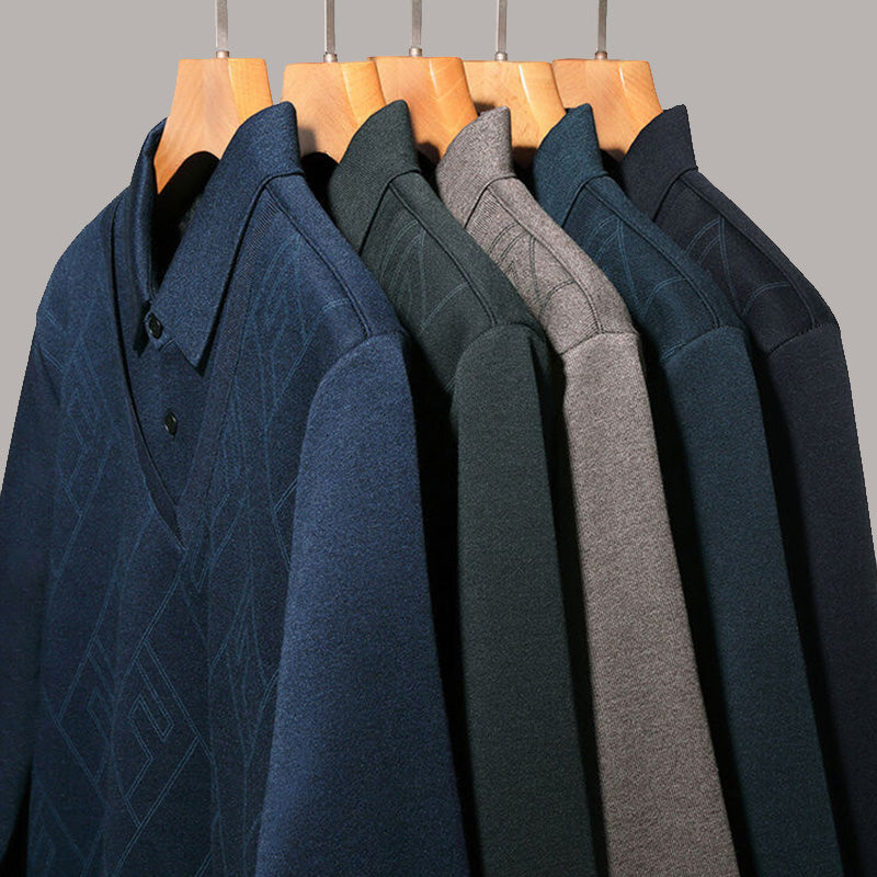 🔥Men's False Two Piece Set Long Sleeve Shirt