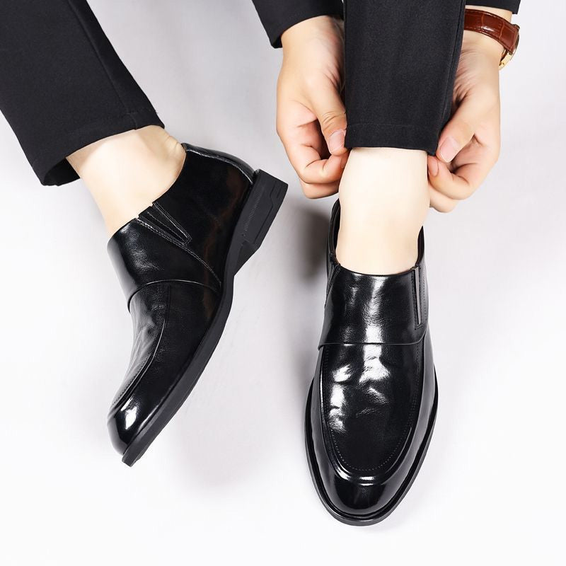 🎁Men's Business Casual Slip-On PU Leather Shoes👞