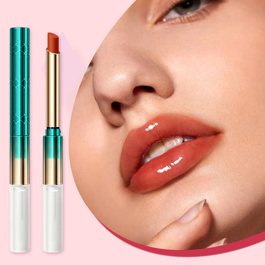 🎁Special Offer💕2-in-1 Waterproof Matte Lipstick & Clear Lip Gloss💕