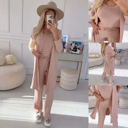 🌸Spring Specials🌸 Women's 3-Piece Textured Knit Casual Set