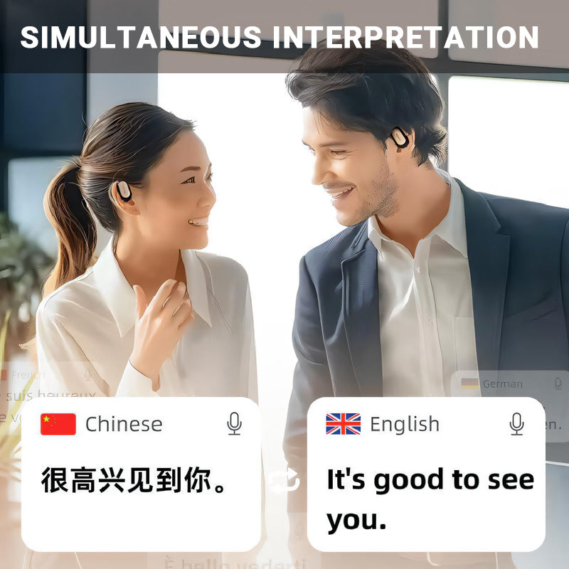 🔥2025 HOT SALE🎁Wireless AI Language Translator Earbuds