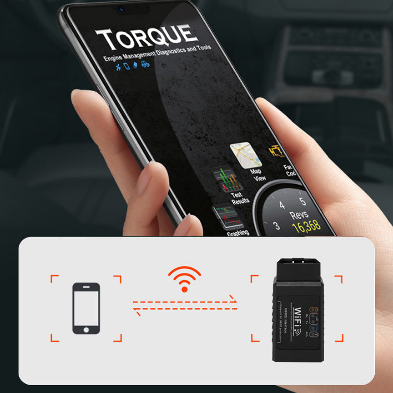 🚗Practical Wifi-Linked Automotive Diagnostic Scanner – Diagnose Like a Pro! 🔧✨