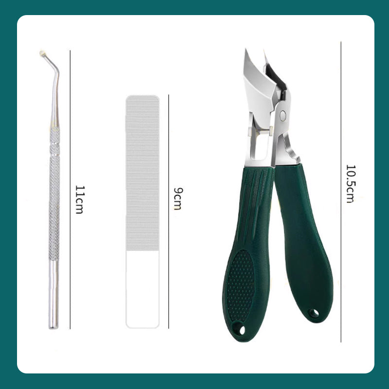 💅 50% OFF NOW! ✨ Anti-Splash 25° Slant Edge Nail Clipper 3-Piece Set – Precise Cut, Comfortable Grip & Safe Splash Guard ✂️