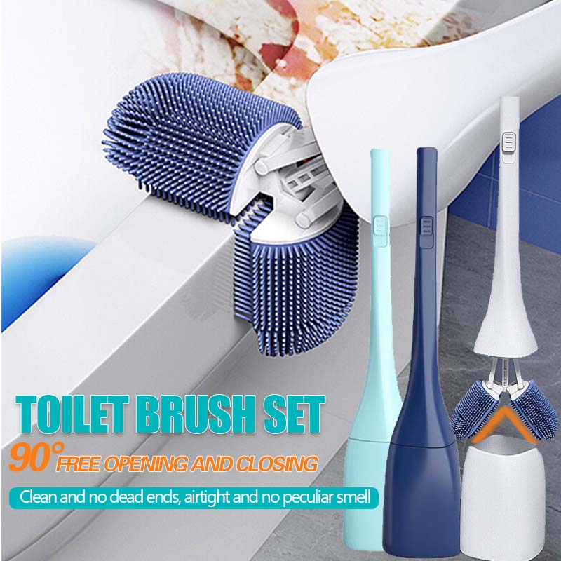 🚽Deep Cleaning Toilet Brush Set – No More Hidden Grime! ✨