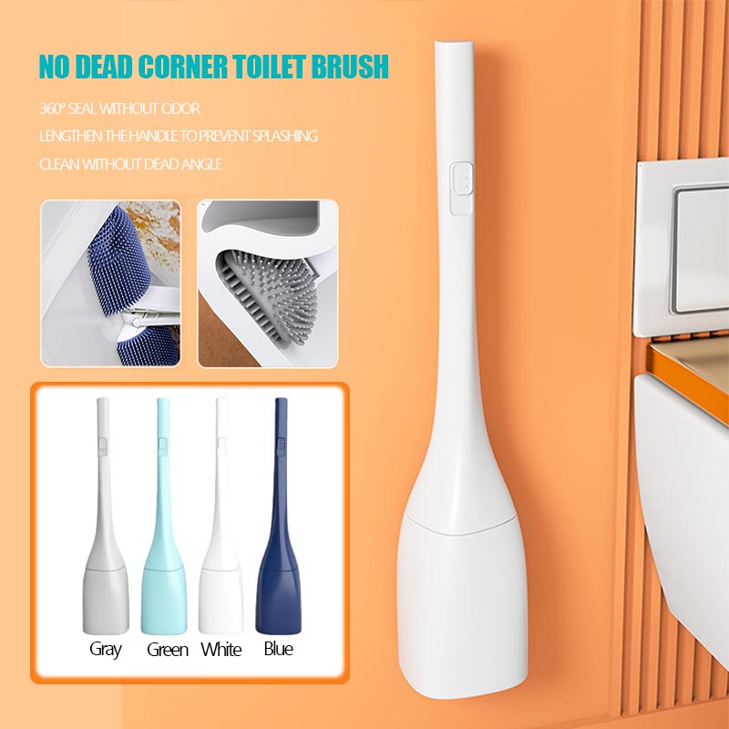 🚽Deep Cleaning Toilet Brush Set – No More Hidden Grime! ✨