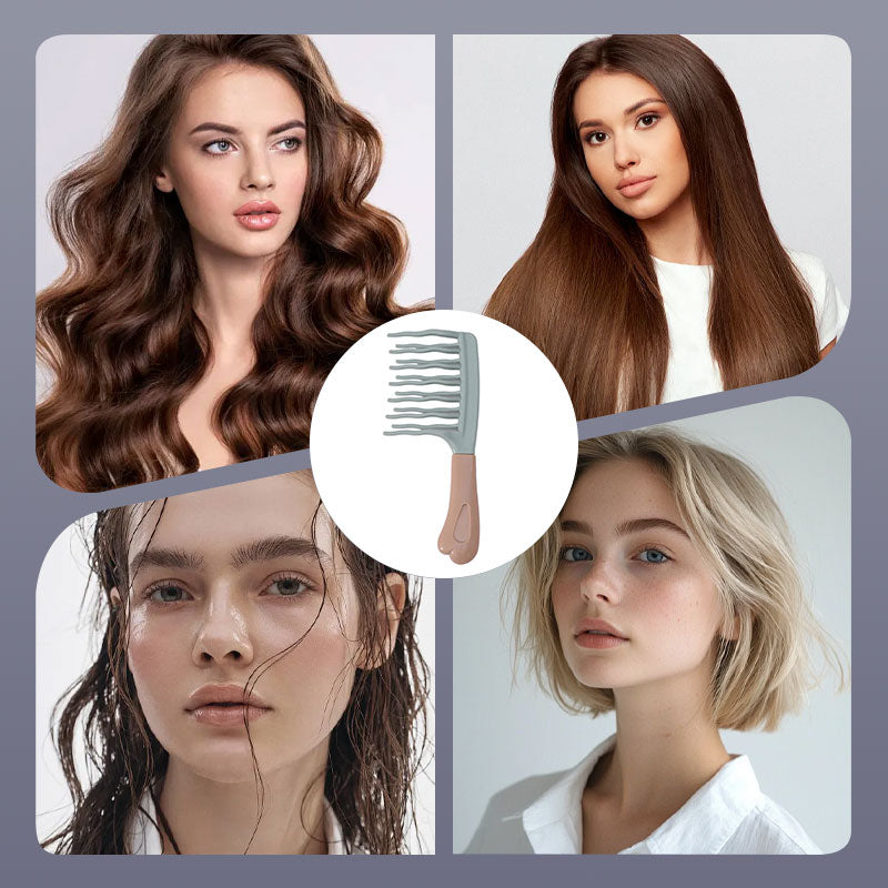 💕HOT SALE💕Double-Row Detangling Comb for Curly Hair