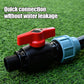 🔥PE Water Pipe Quick Connect Ball Valve