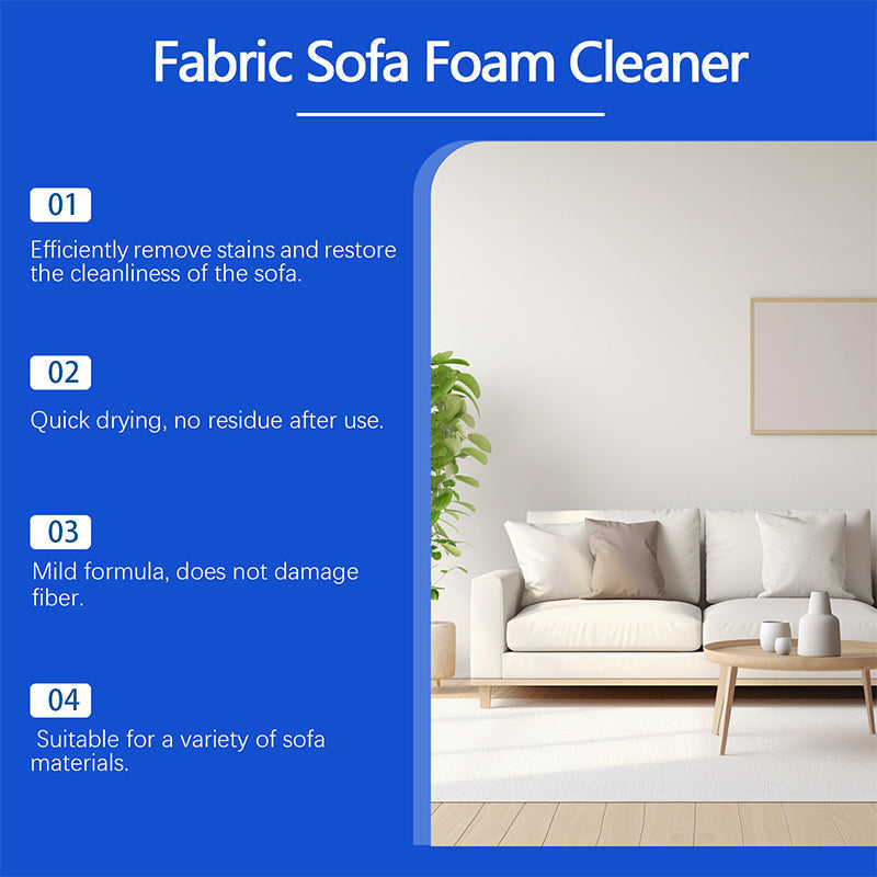 🛋️💨 Powerful Fabric Sofa Foam Cleaner – Stain Lift & Fresh Foam ✨🧼