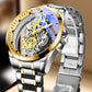 ⏳🔥LIMITED-TIME 50% OFF! ⏰⌚Double-Sided Skeleton Watch – Non-Mechanical Tourbillon, Luminous, 30M Waterproof ✨
