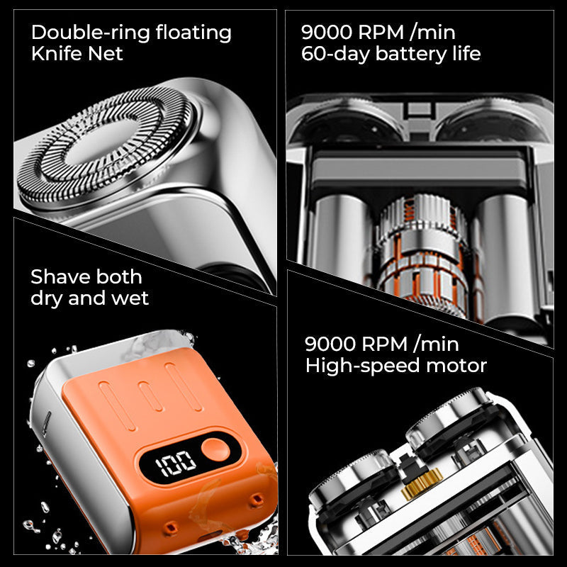 🔥2025 HOT SALE🔥Men's Portable Mini Rotary Electric Shaver