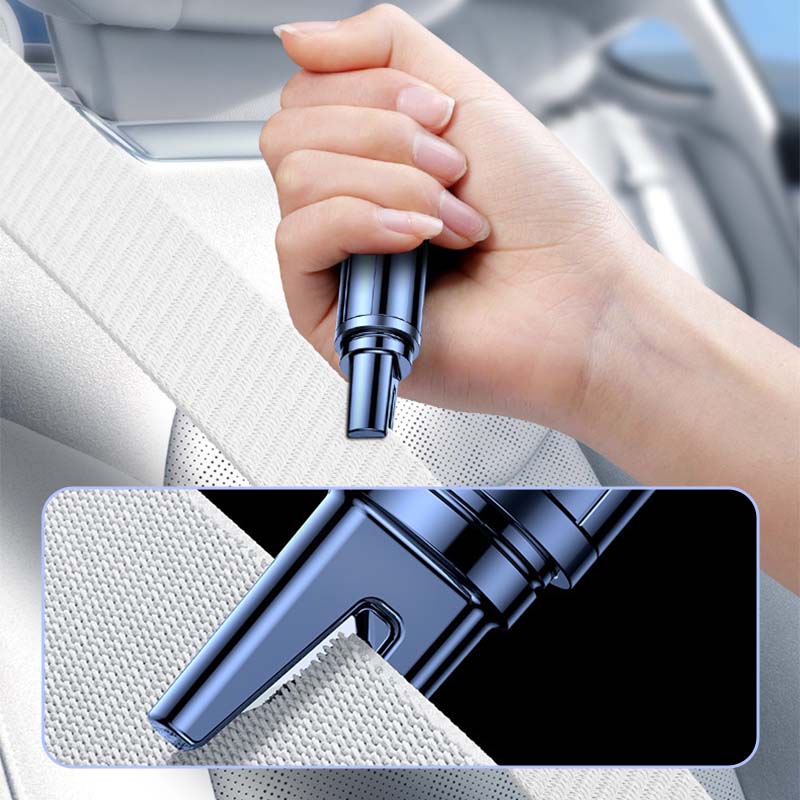 Escape Trapped Instantly! 2-in-1 Car Window Breaker & Seatbelt Cutter