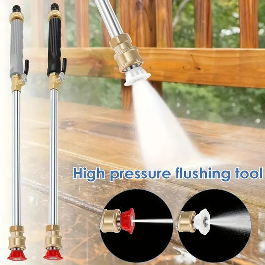 🔫 50% OFF! 💦 High-Pressure Garden Hose Nozzle – 2 Nozzles, Stainless Steel & Leak-Proof 🚗