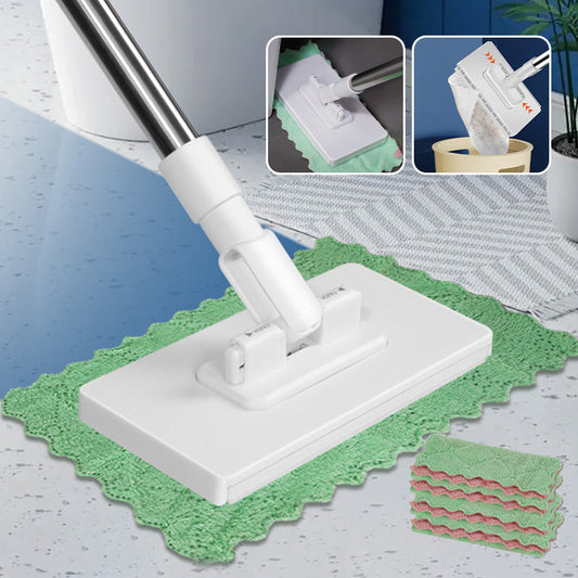 💦Hot Sale 50% OFF🧹Disposable Dust Mop with 4 Reusable Cloths
