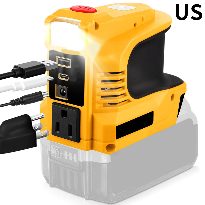 Compact DC to AC Inverter - Suitable for cars, motorhomes, outdoor use, and summer houses