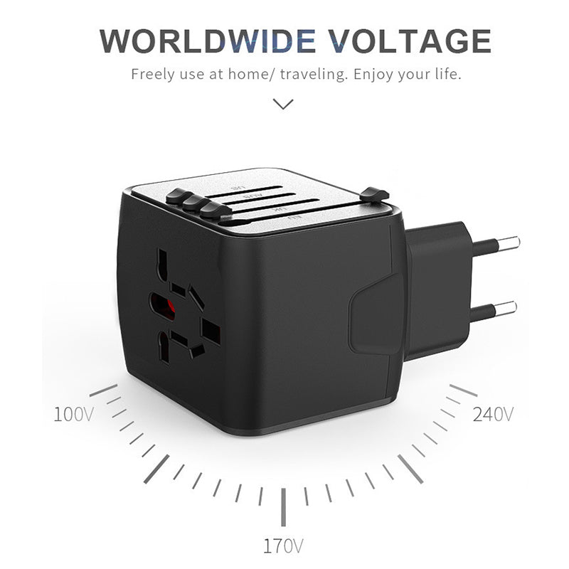 Universal Travel Adapter 100V-220V Smart Voltage Converter
