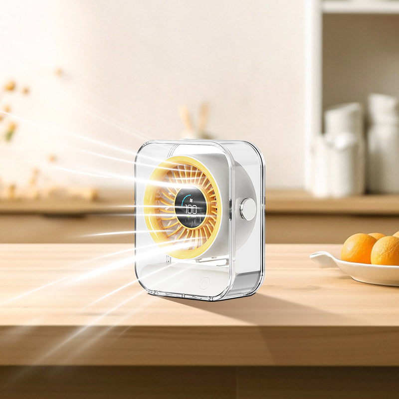 Instant Cooling Portable Turbo Desktop Fan with LED Digital Display