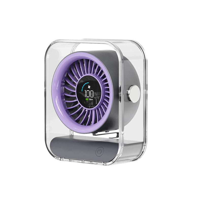 Instant Cooling Portable Turbo Desktop Fan with LED Digital Display
