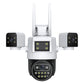 3-Lens 360° WiFi Security Camera for Outdoor